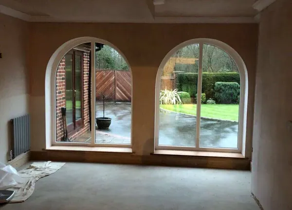 Arched windows before