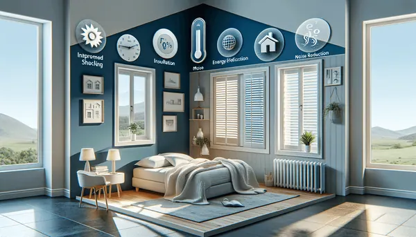 Plantation shutters, the picture for our article Benefits of Blackout Shutters
