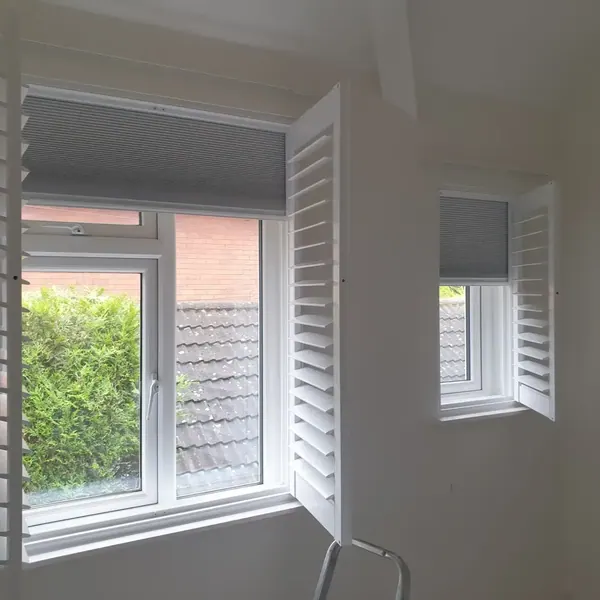 Plantation shutters, the picture for our article Blackout Shutters vs. Curtains: Which One Reigns Supreme for Light Control?,
