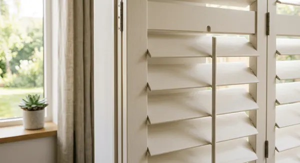 Plantation shutters, the picture for our article Why Choose British Made Shutters for Your Home in 2026