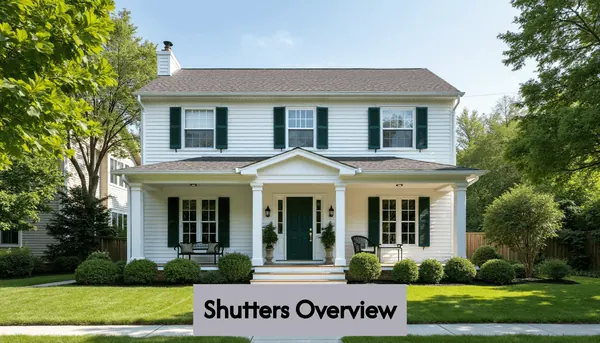 Modern home with coordinated exterior shutters
