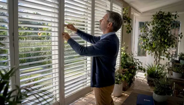 Shutter louver angle benefits
