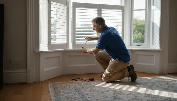 How can I cover the tricky-shaped windows