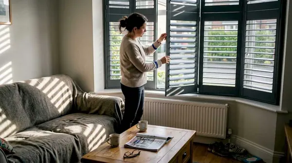 Aluminium plantation shutters