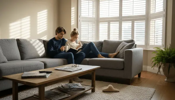 Shutters with built-in blackout blinds