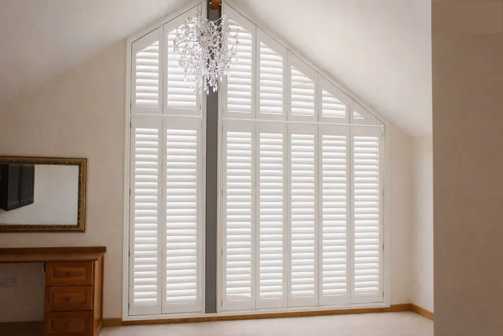 Gable window with shutters added (AI preview)