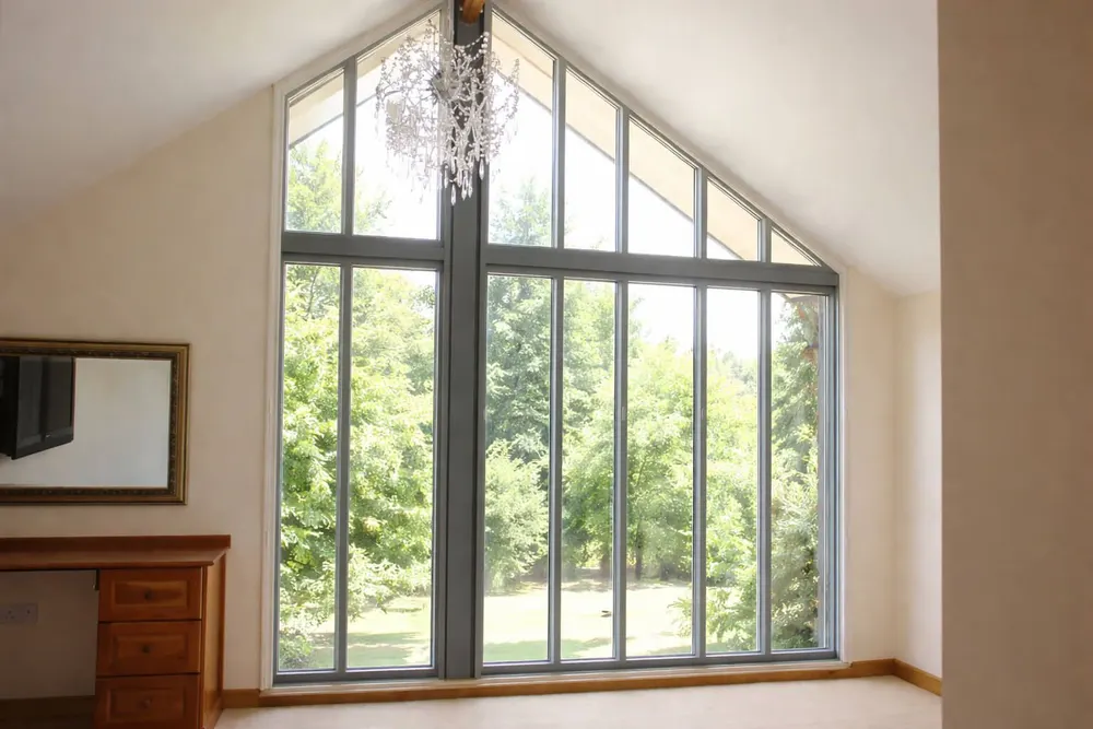 Gable window with no shutters yet