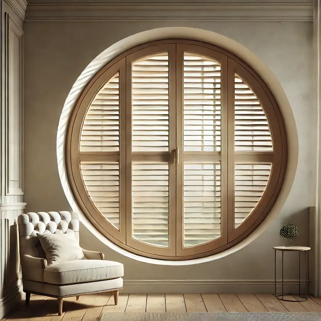 Montana Shutter Round window shutters