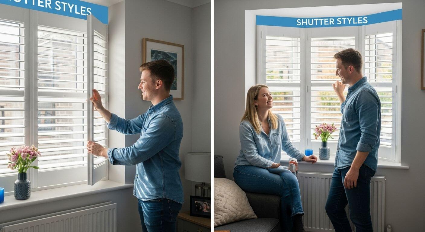 Shutter styles for small rooms Shutter styles for small rooms