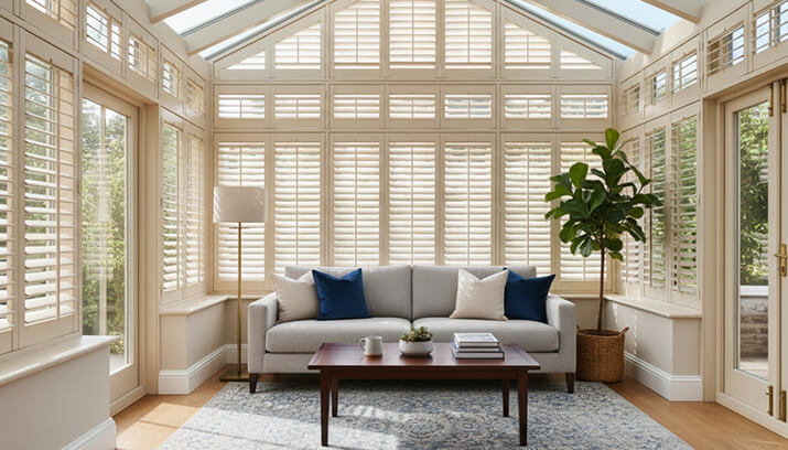 Conservatory Shutters Conservatory Shutters The End of Summer Screen Glare