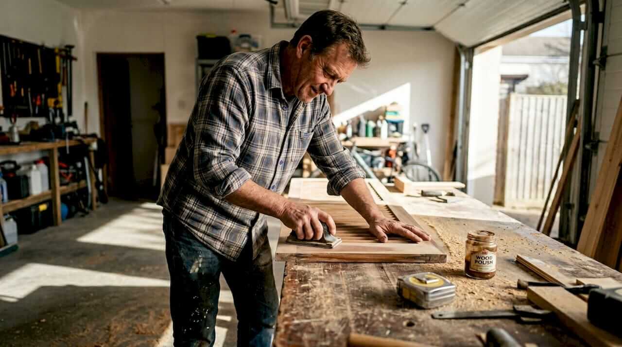 Wood finishing techniques shutters